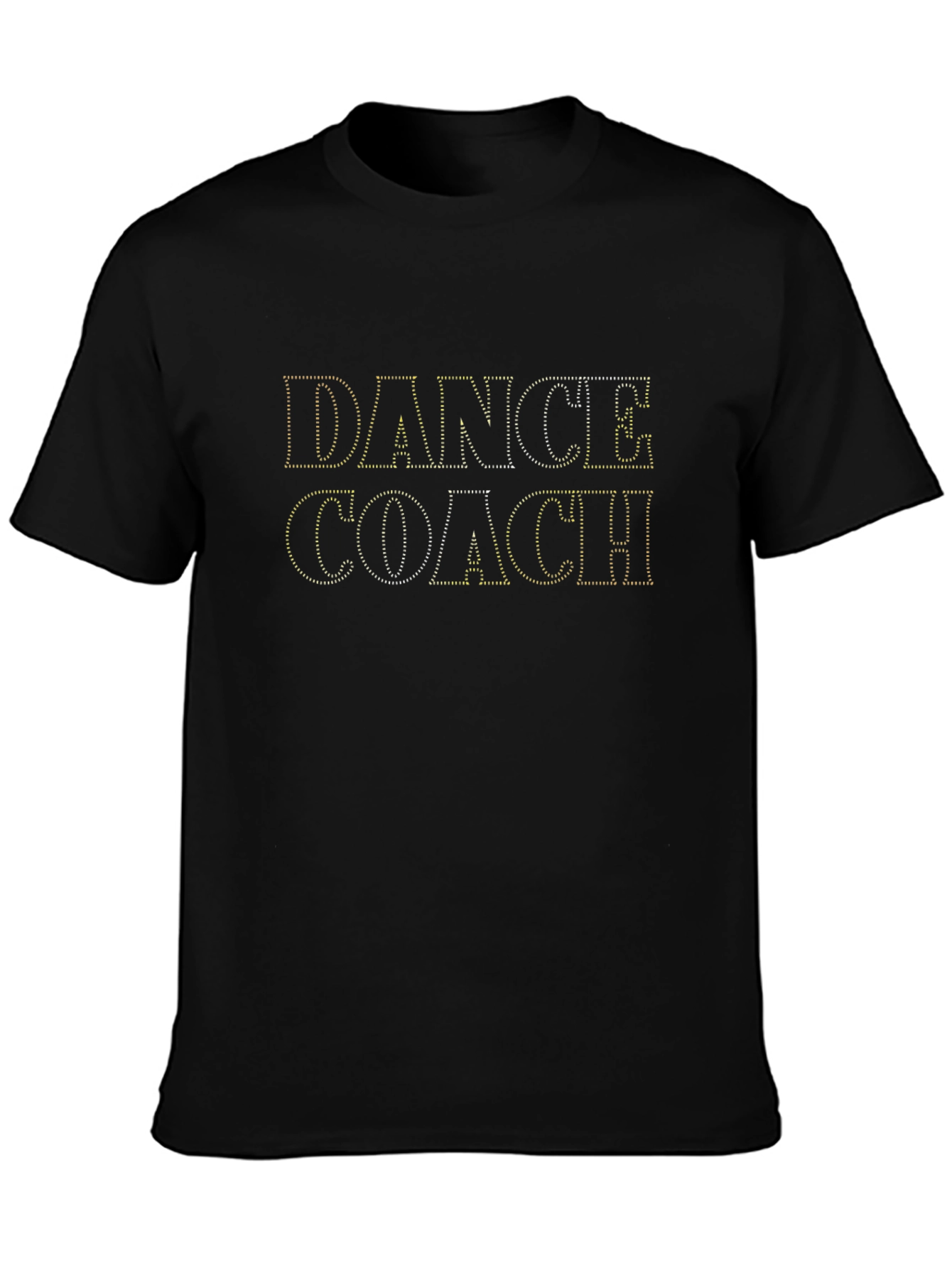 Dance Coach Rhinestone Graphic Tee - Black