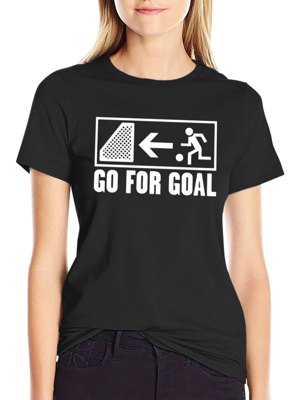 Go for Goal Soccer T-Shirt - Black
