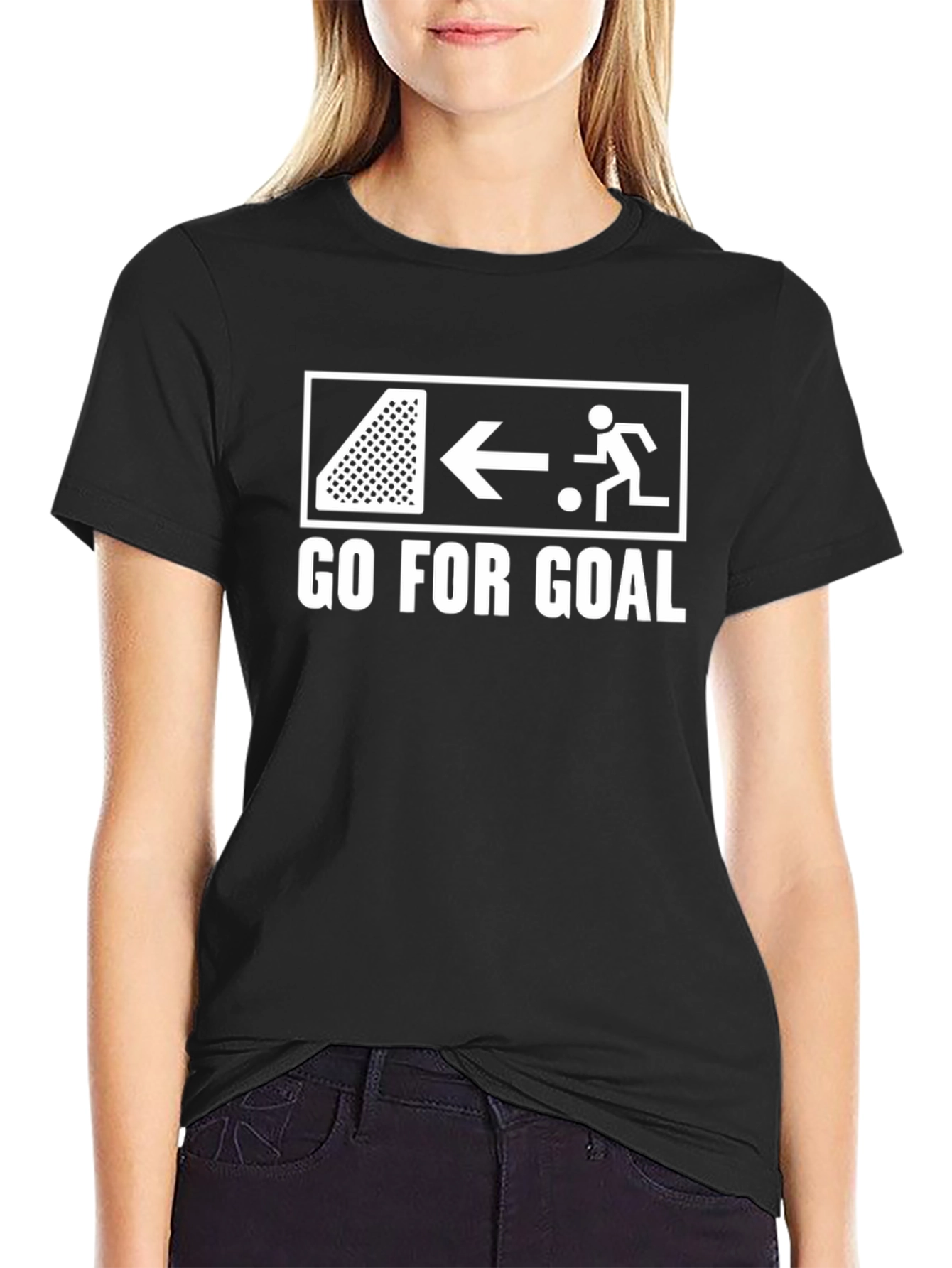 Go for Goal Soccer T-Shirt - Black