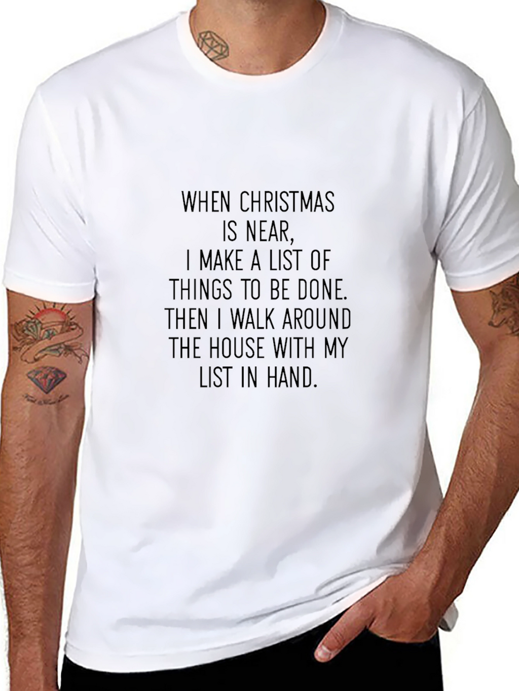 Christmas List T-Shirt: Funny Holiday To-Do Tee