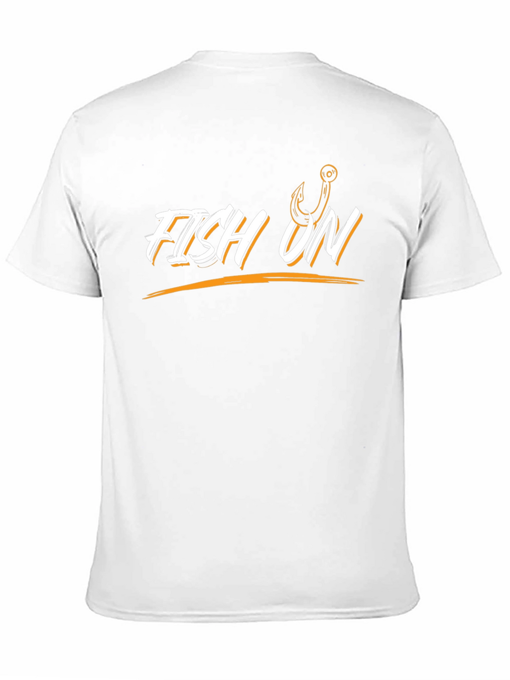 Fish On Black T-Shirt | Fishing Hook Design