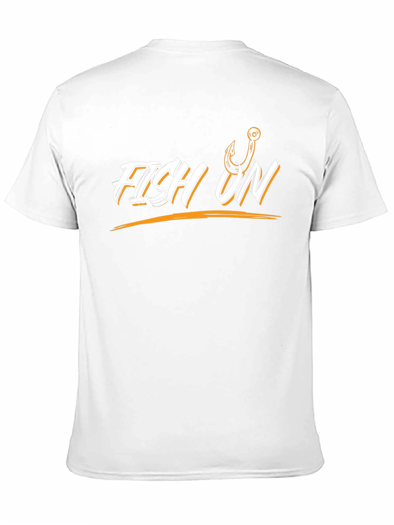 Fish On Black T-Shirt | Fishing Hook Design
