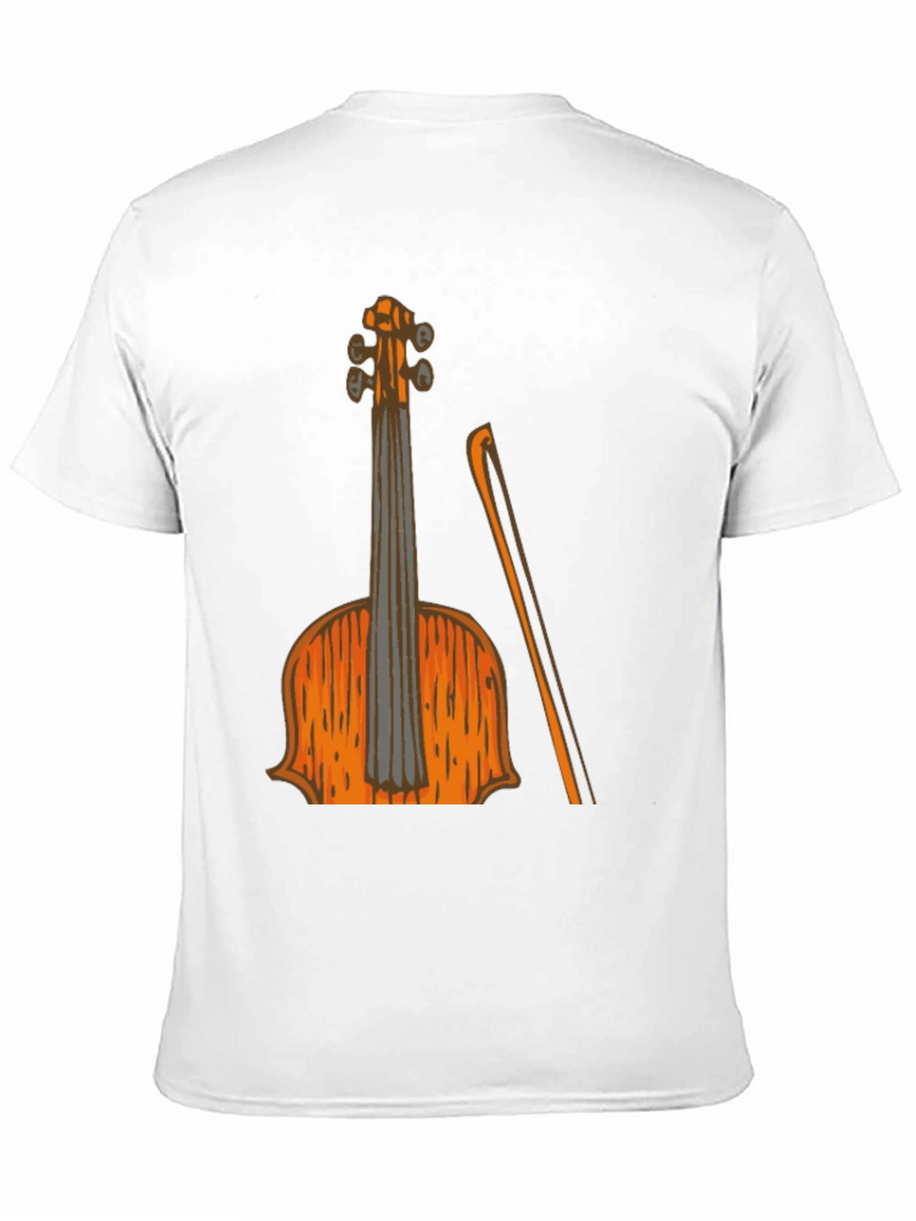 Violin Graphic Black T-Shirt Music Lover Tee
