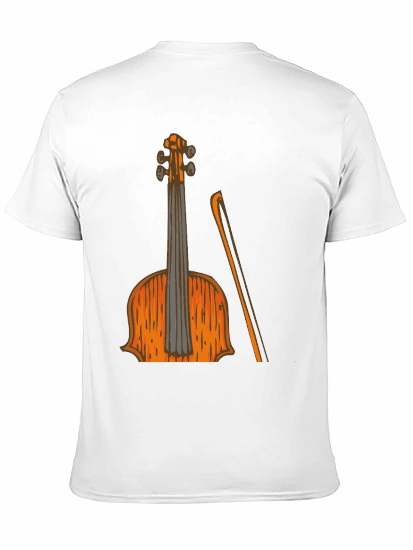 Violin Graphic Black T-Shirt Music Lover Tee