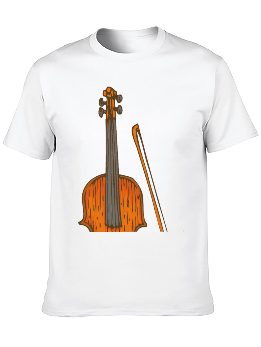 Violin Graphic Black T-Shirt Music Lover Tee