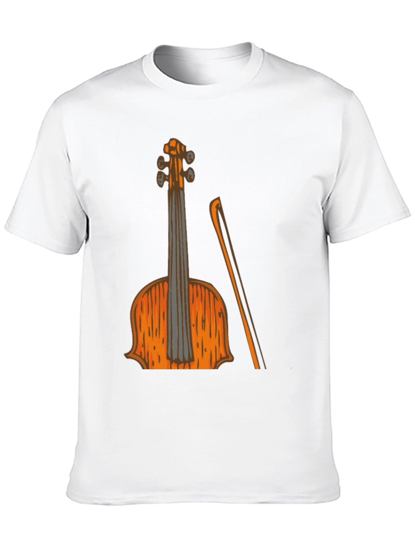 Violin Graphic Black T-Shirt Music Lover Tee