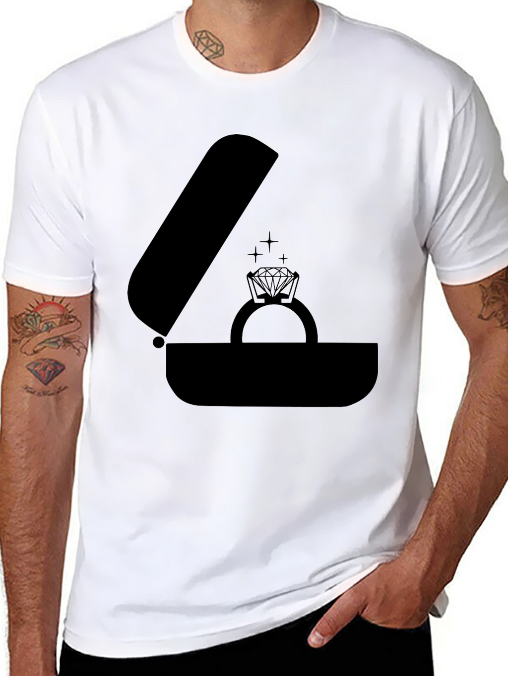 Engagement Ring T-Shirt - Proposal Tee