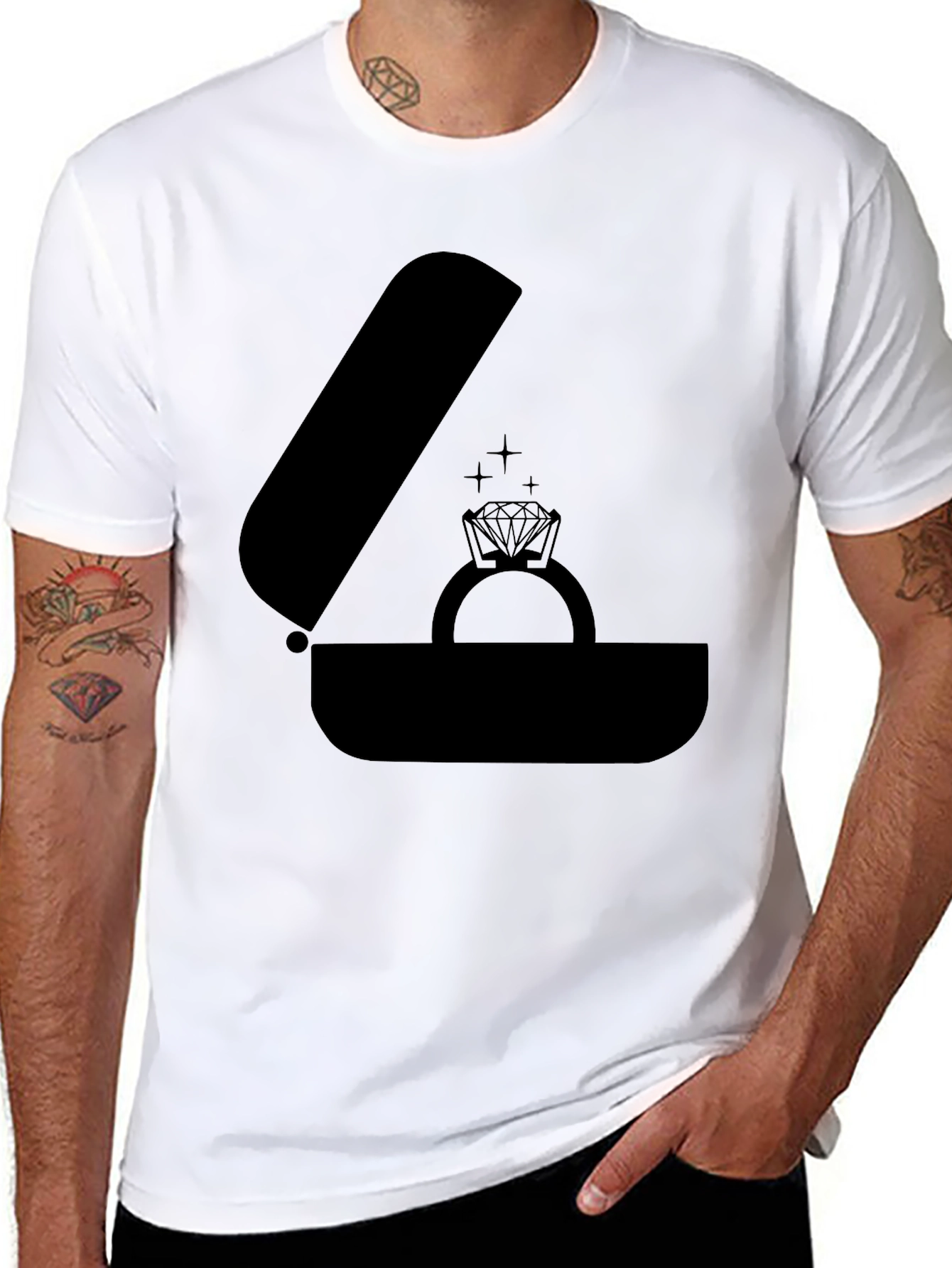 Engagement Ring T-Shirt - Proposal Tee