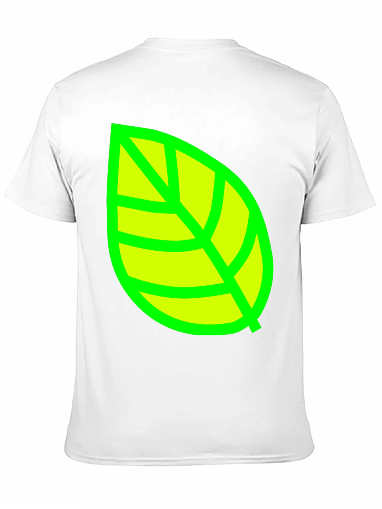 Green Leaf Graphic T-Shirt - Casual Cotton Tee
