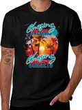 Chasing Dreams & Sunsets Black Graphic Tee
