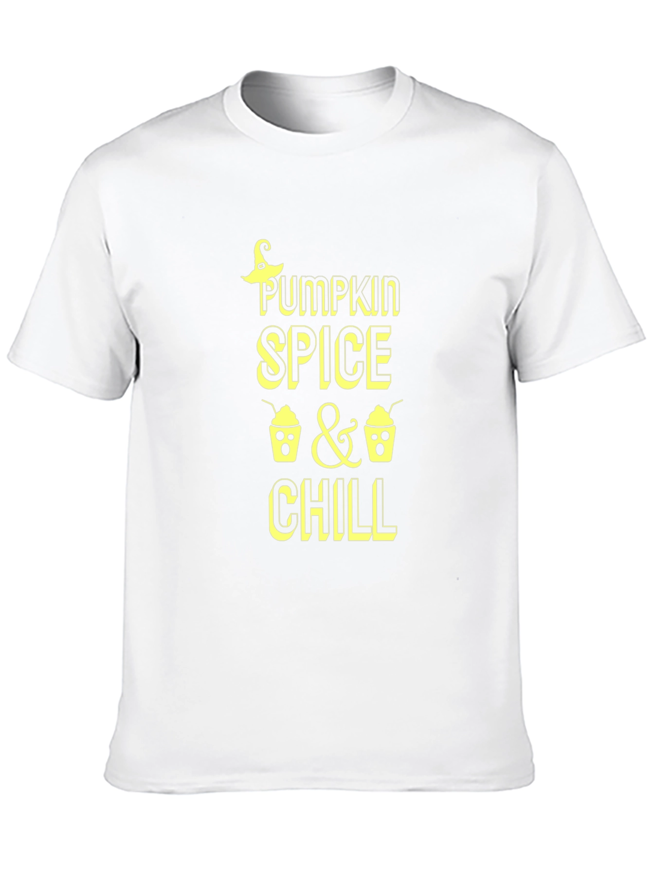 Pumpkin Spice & Chill Black Graphic Tee
