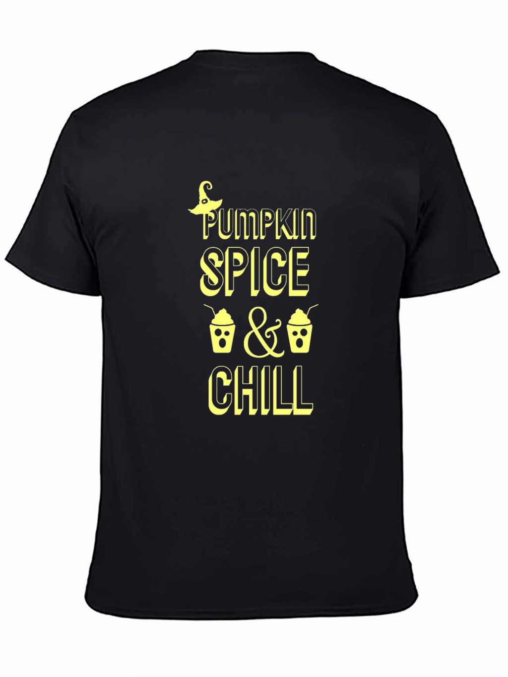 Pumpkin Spice & Chill Black Graphic Tee
