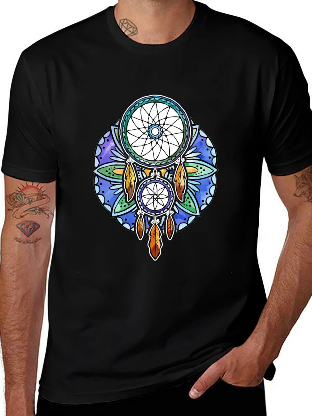 Dreamcatcher Graphic Black T-Shirt