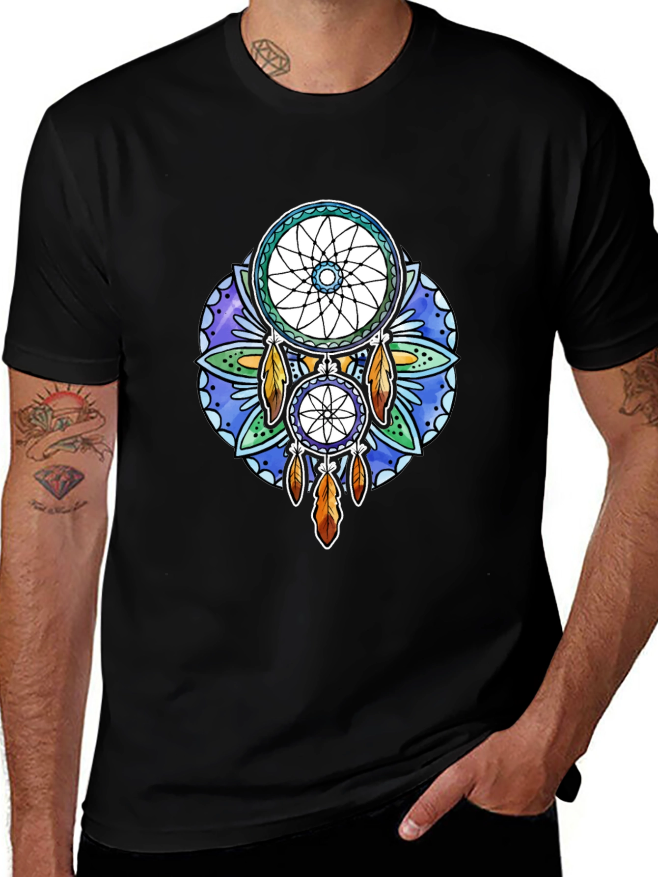 Dreamcatcher Graphic Black T-Shirt