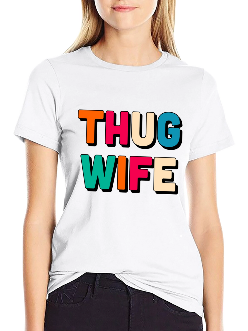 Thug Wife Black Graphic Tee