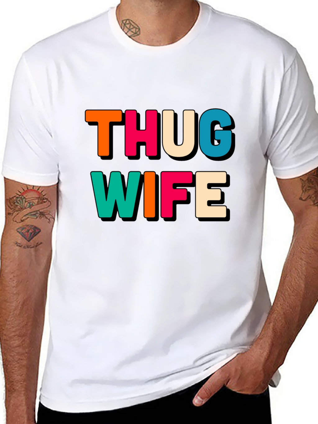Thug Wife Black Graphic Tee