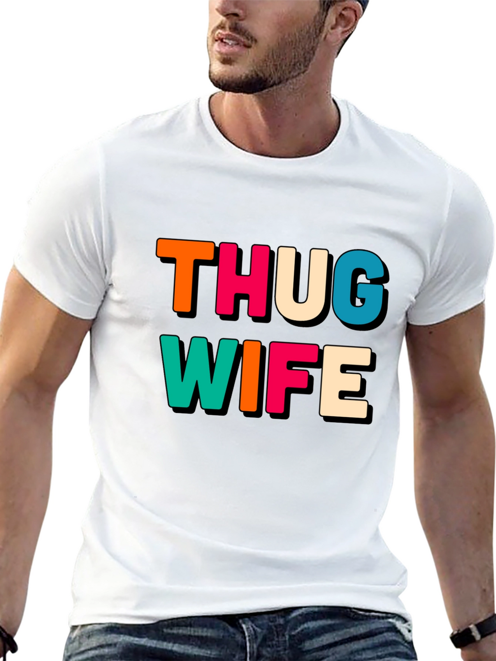 Thug Wife Black Graphic Tee