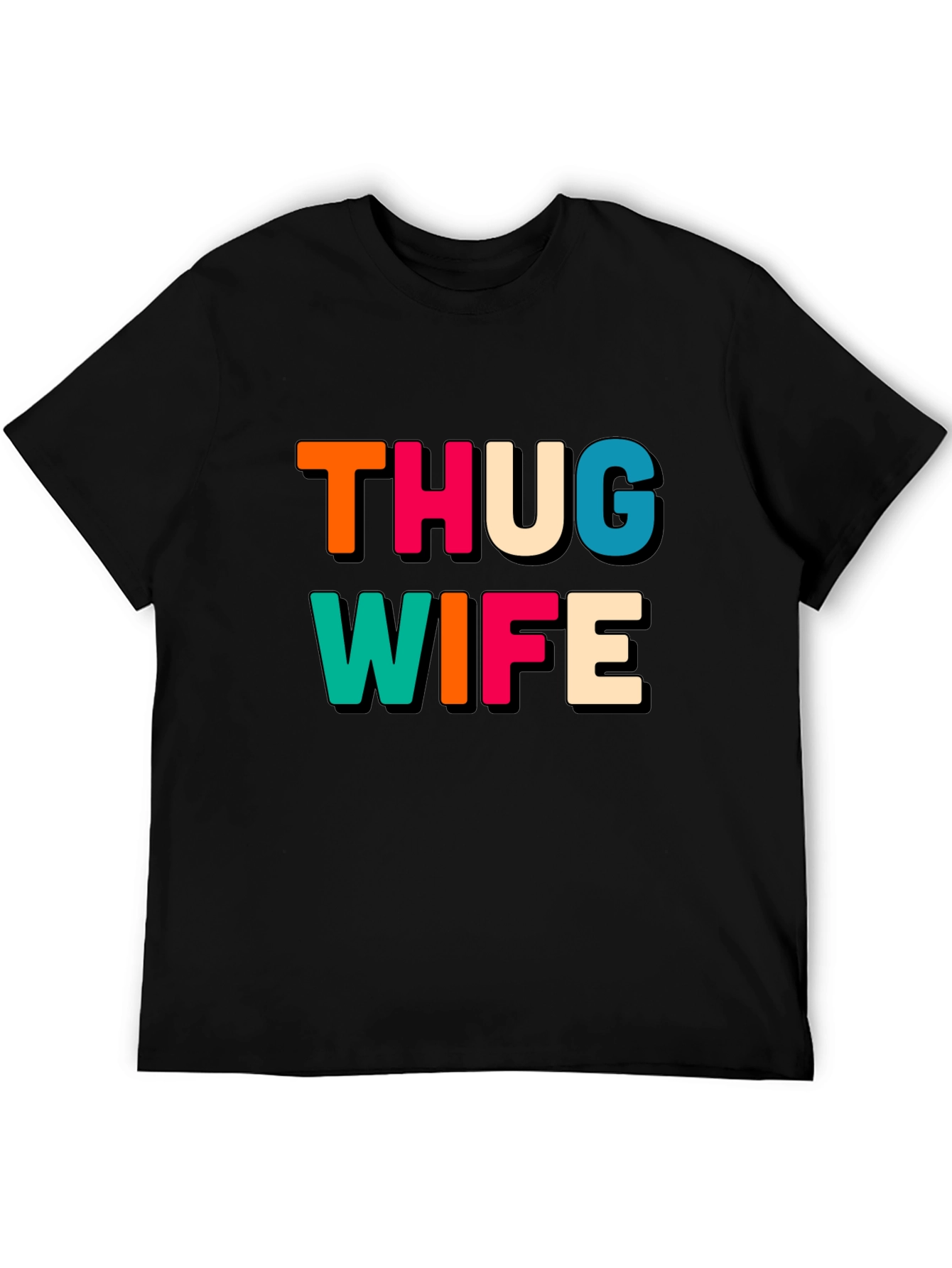 Thug Wife Black Graphic Tee