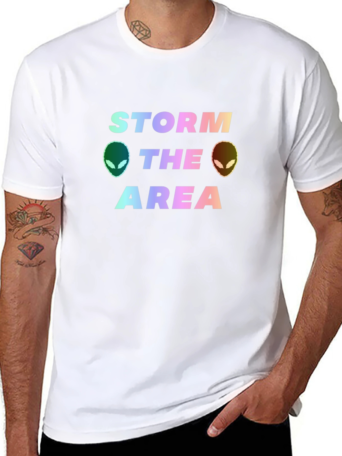 Storm The Area Alien Graphic Tee