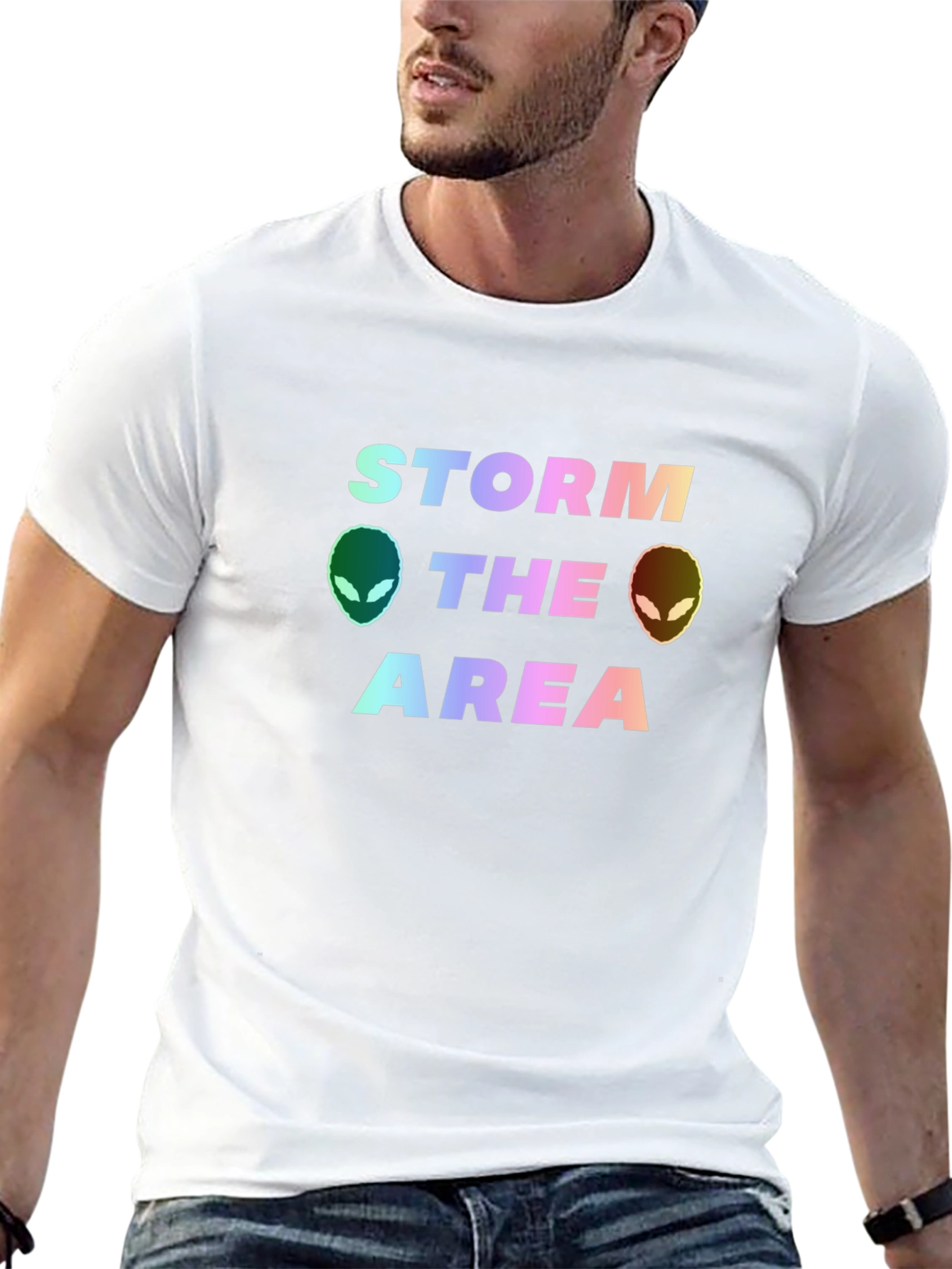 Storm The Area Alien Graphic Tee