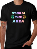 Storm The Area Alien Graphic Tee