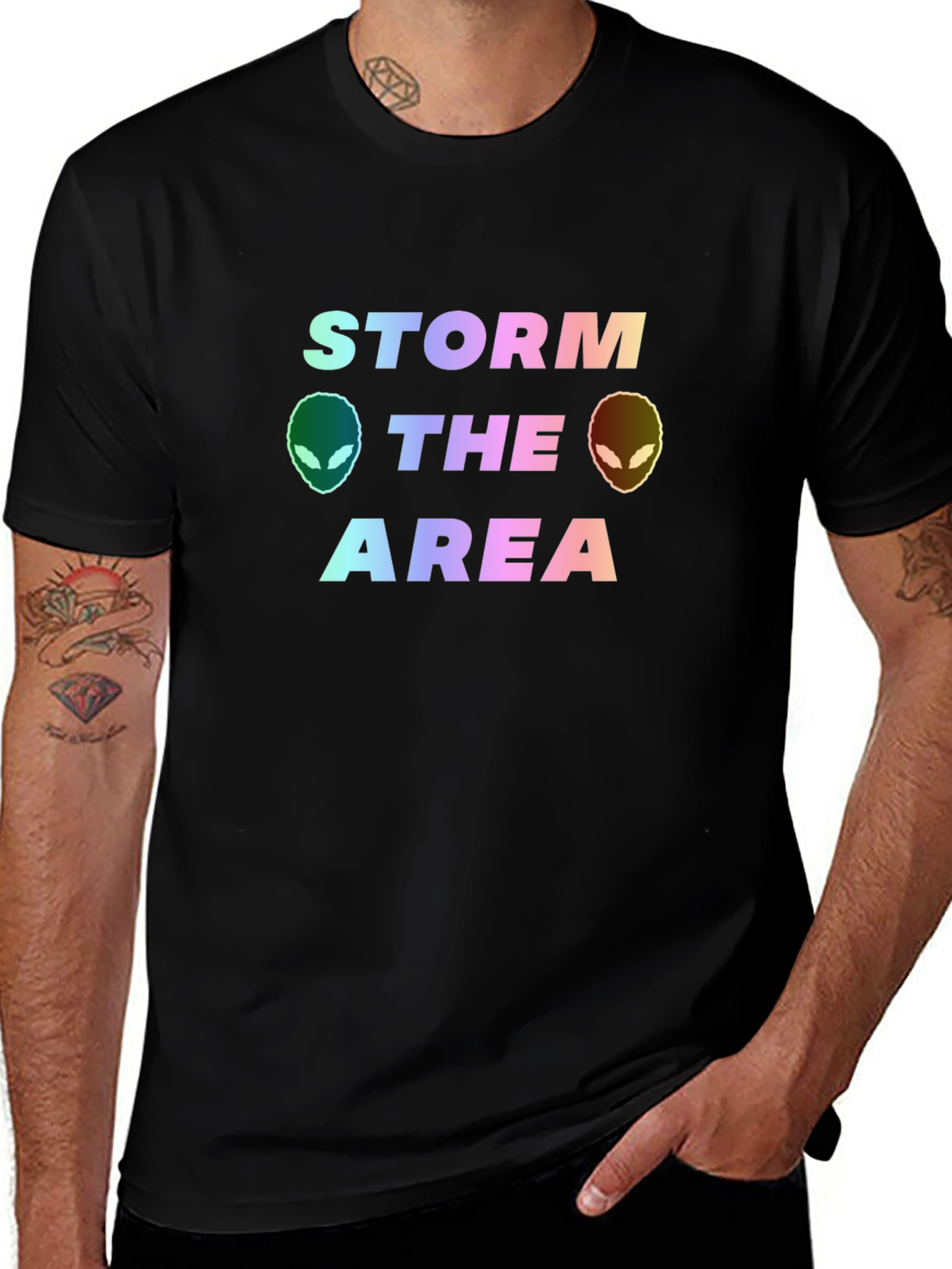 Storm The Area Alien Graphic Tee