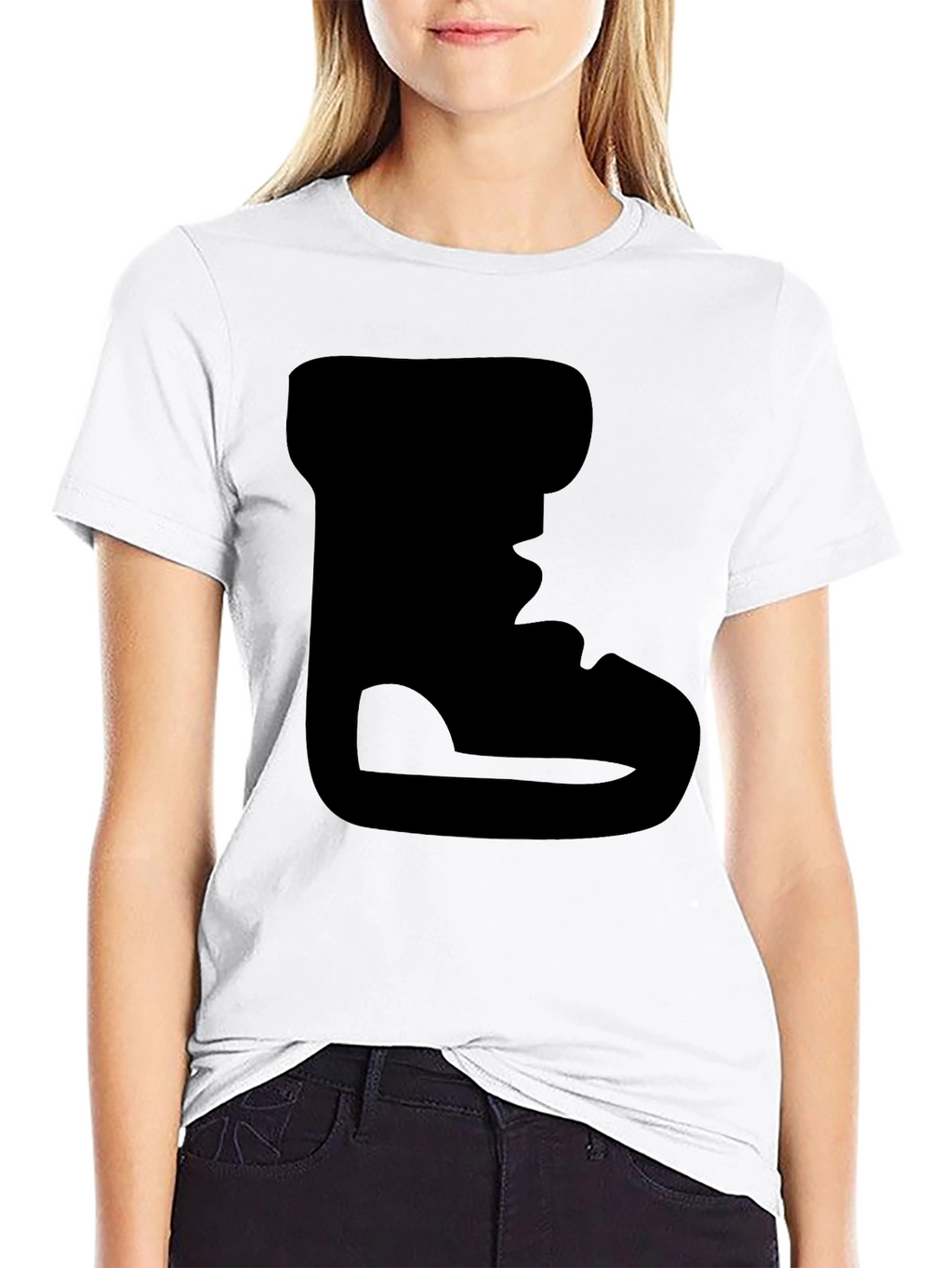 Cool Black Boot Graphic Tee