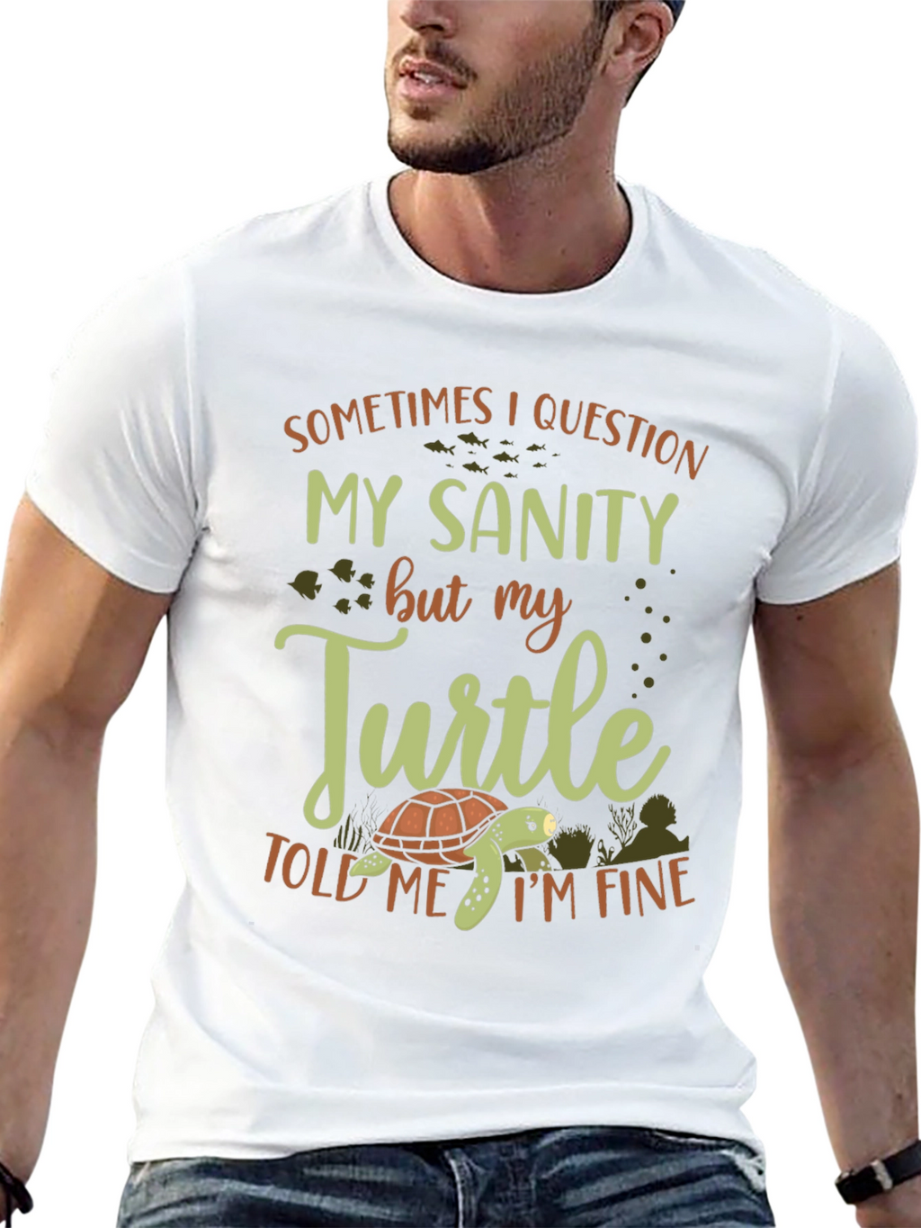 Funny Turtle Sanity T-Shirt