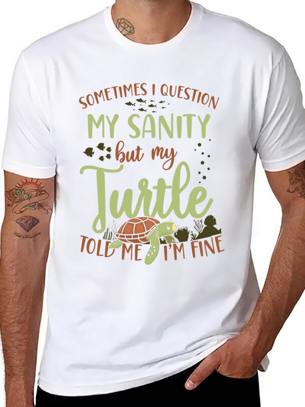 Funny Turtle Sanity T-Shirt