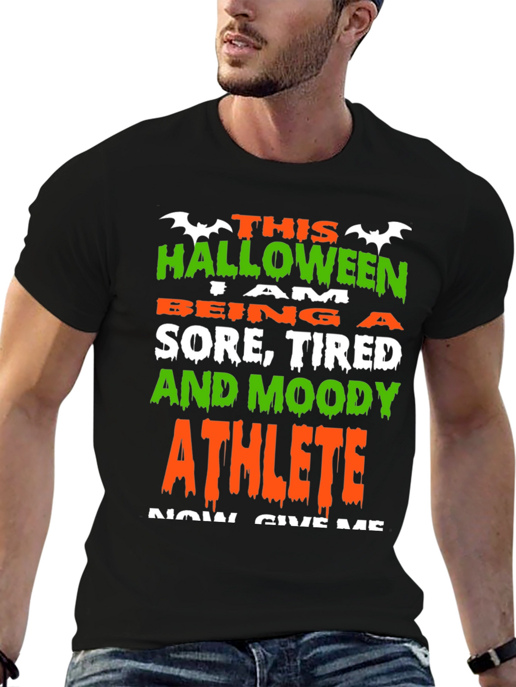 Halloween Athlete T-Shirt - Sore Tired and Moody