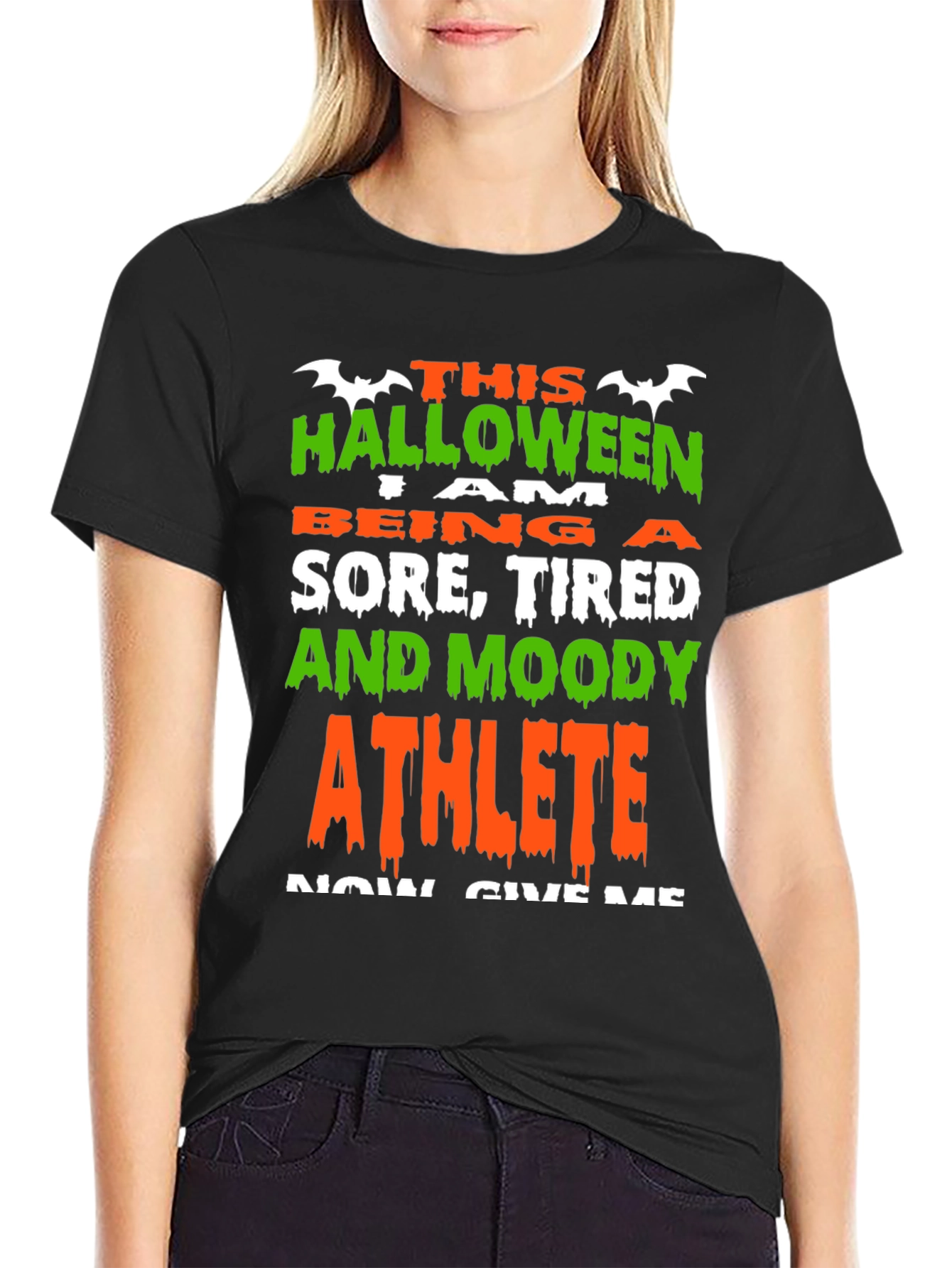 Halloween Athlete T-Shirt - Sore Tired and Moody