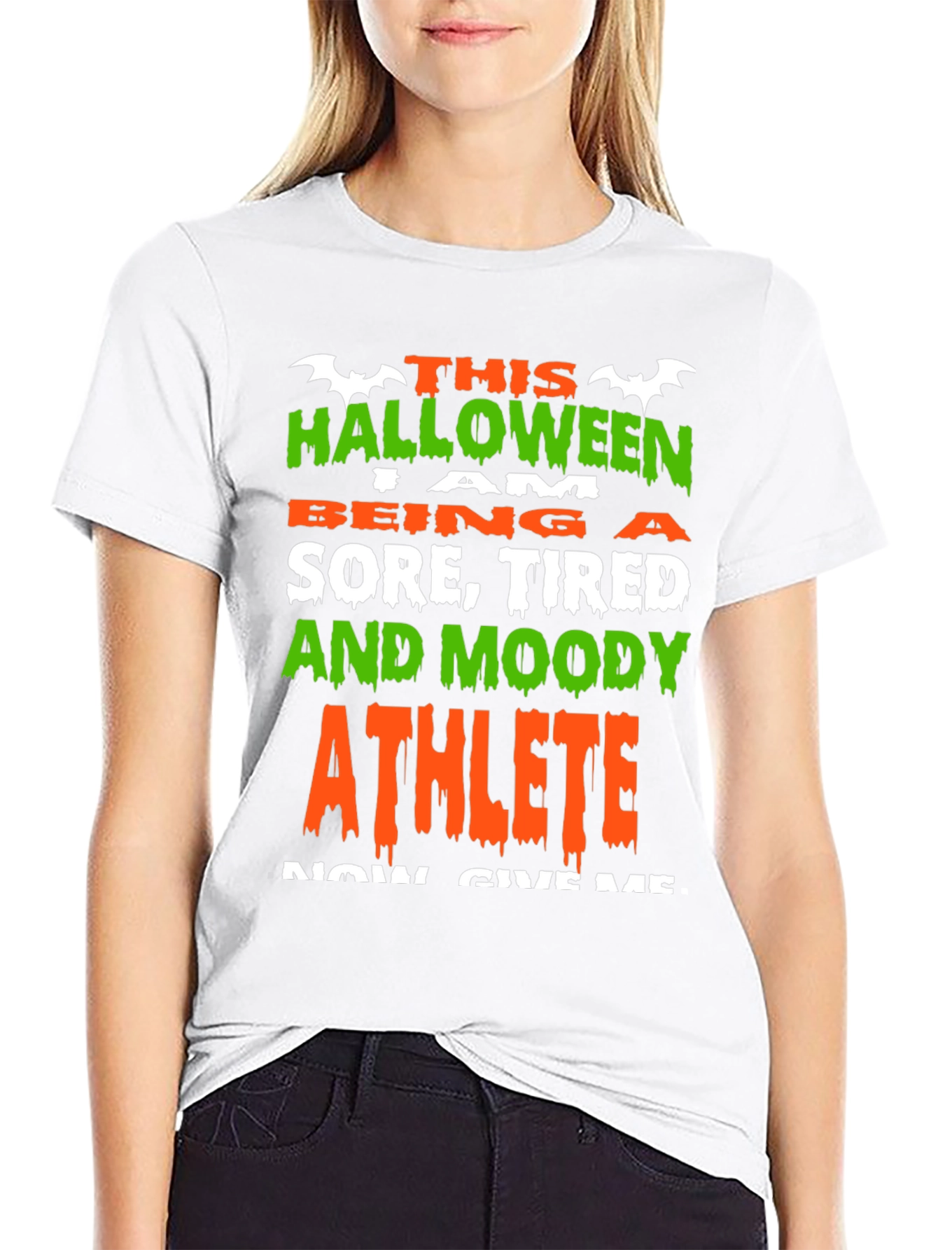 Halloween Athlete T-Shirt - Sore Tired and Moody
