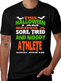 Halloween Athlete T-Shirt - Sore Tired and Moody