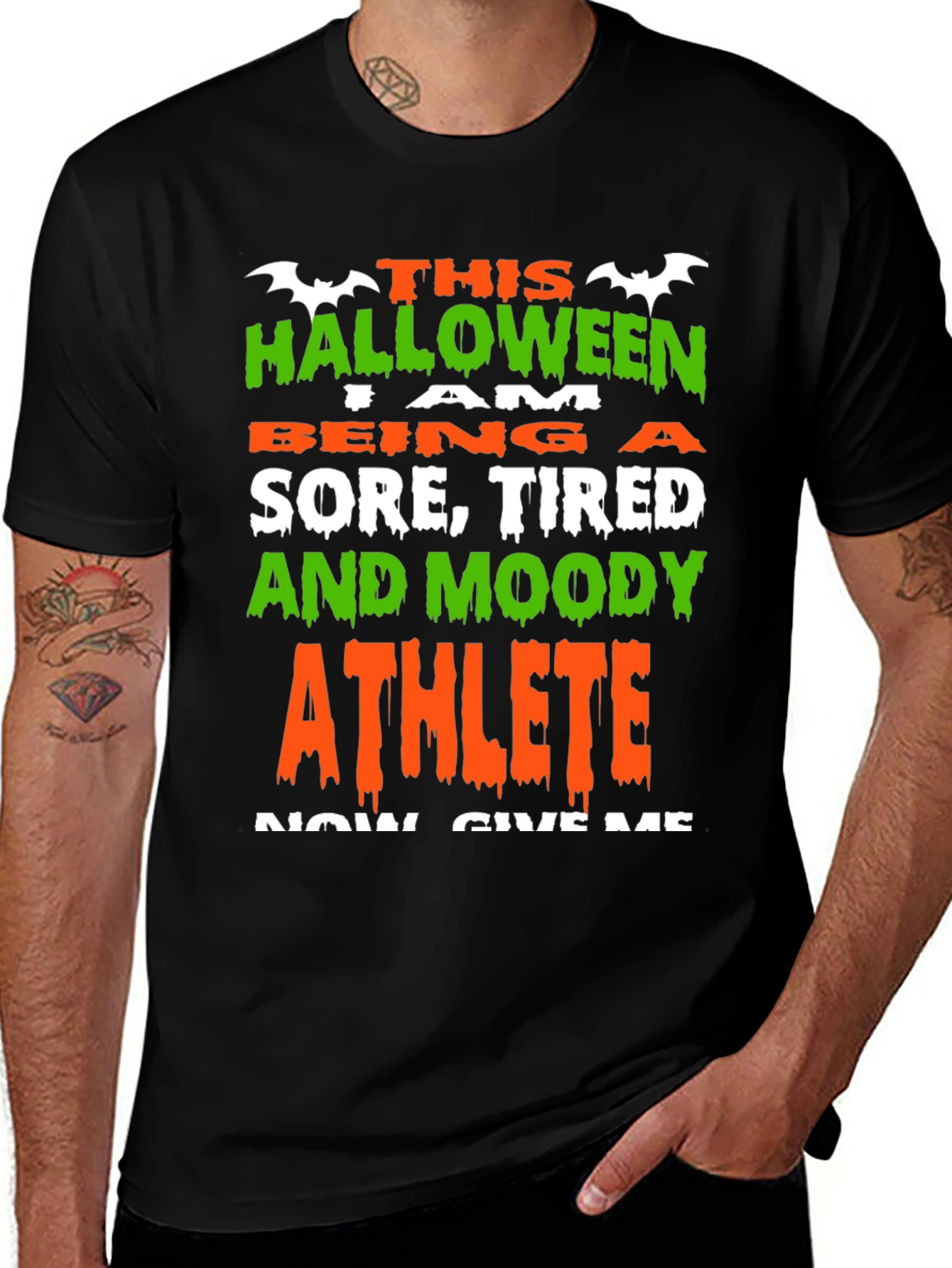 Halloween Athlete T-Shirt - Sore Tired and Moody