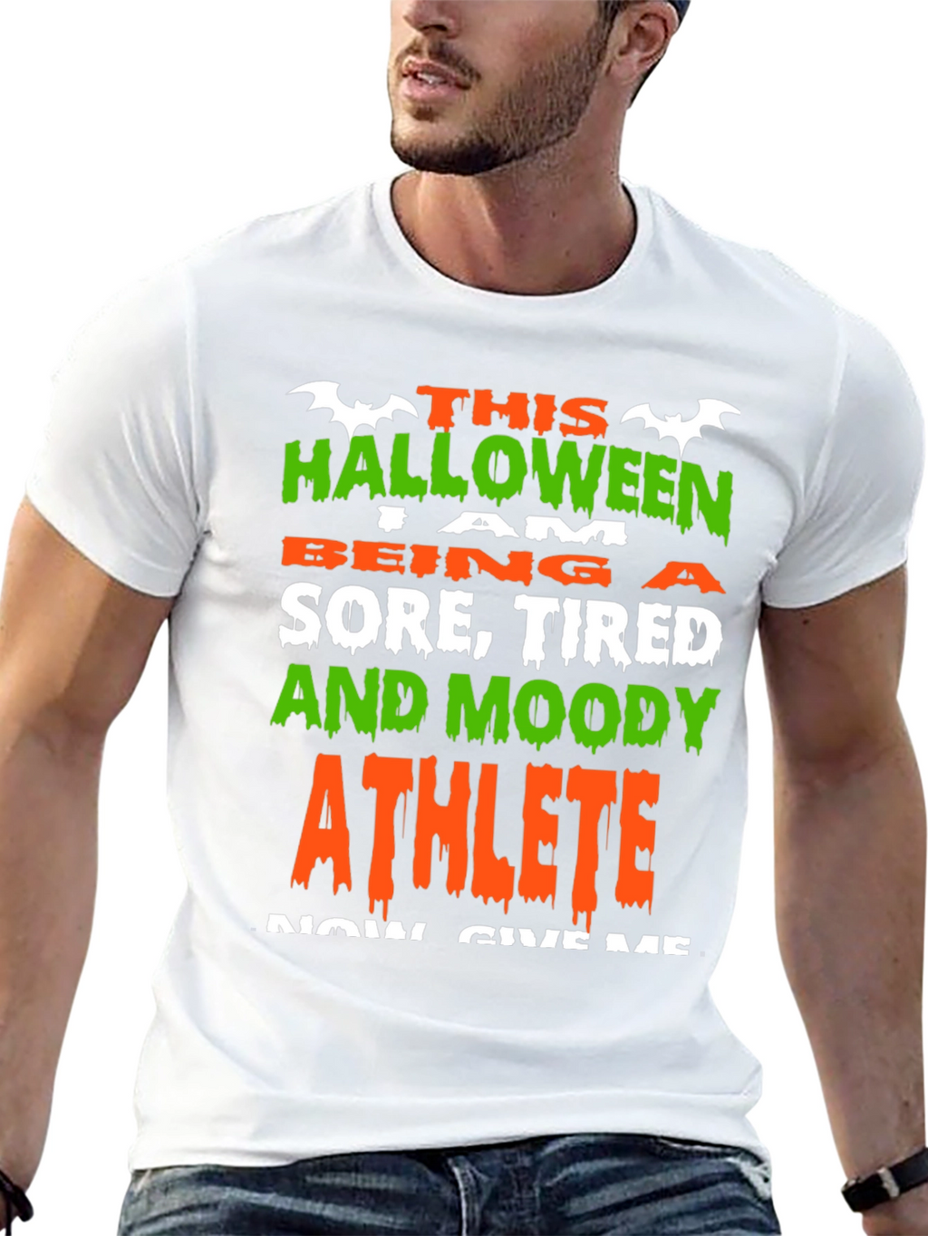Halloween Athlete T-Shirt - Sore Tired and Moody