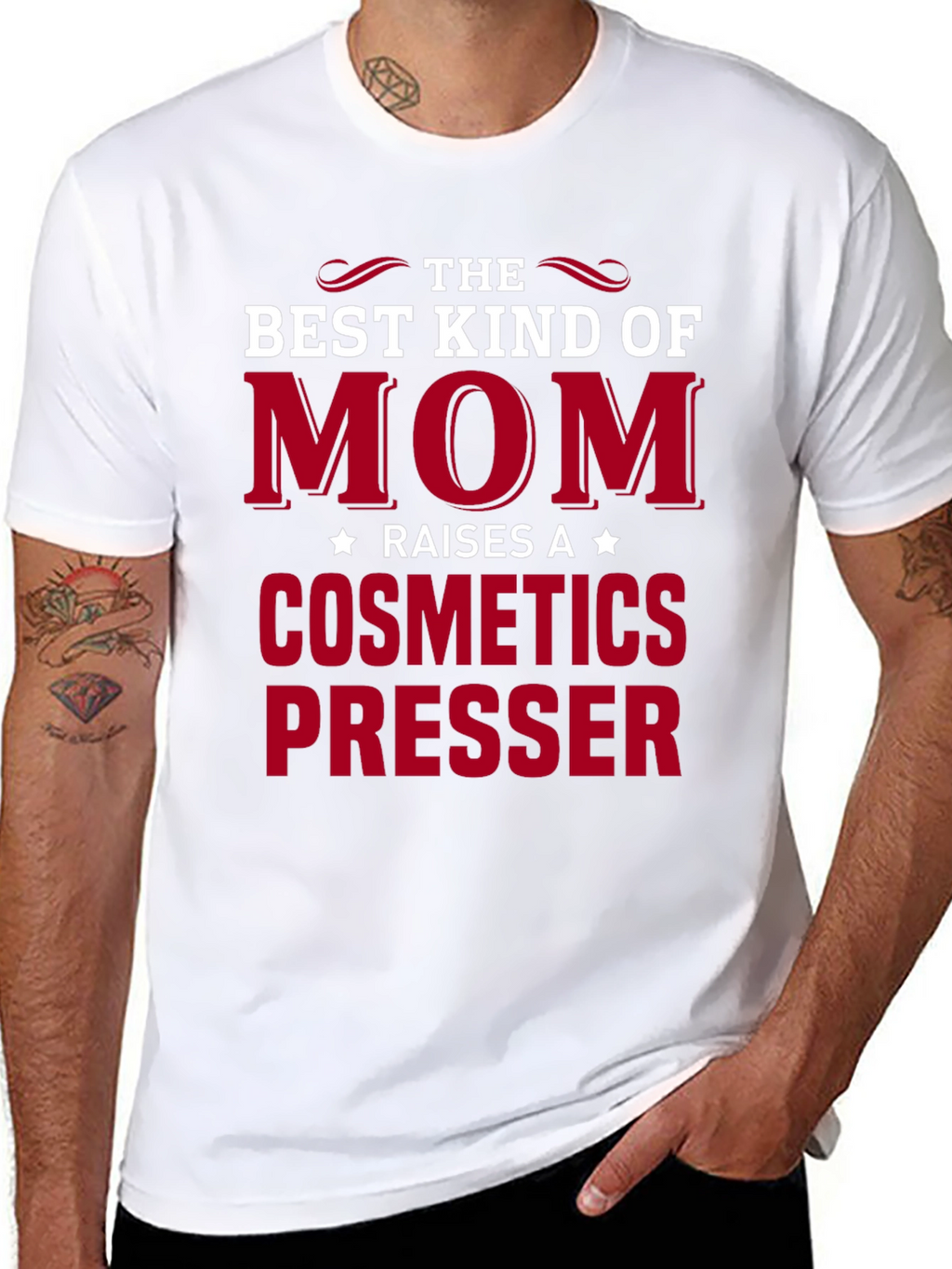 Best Kind of Mom T-Shirt: Cosmetics Presser