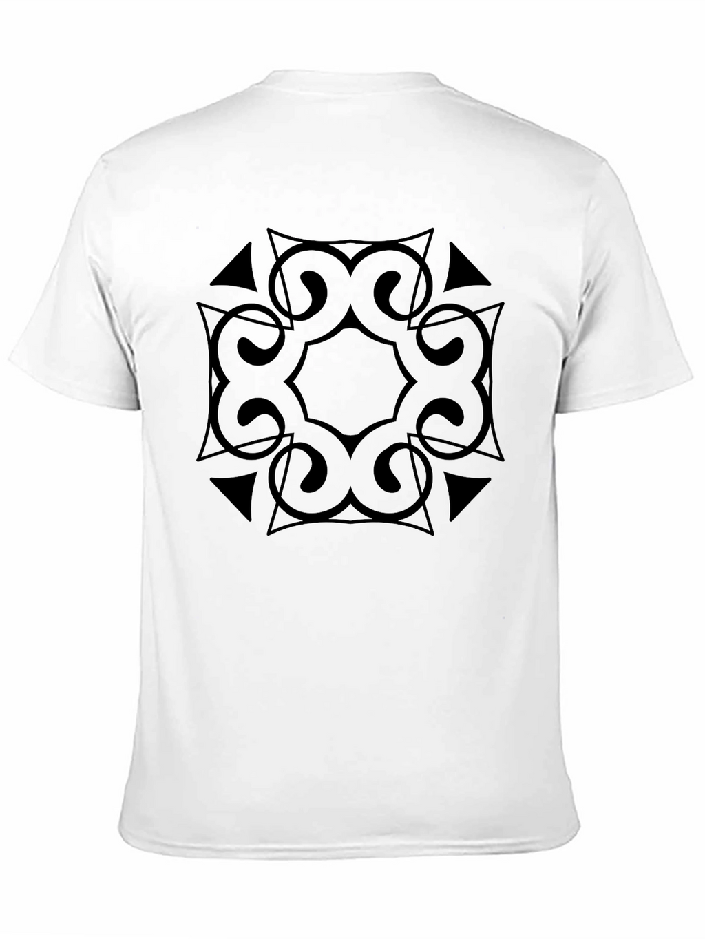 Geometric Black Graphic Tee - Stylish & Modern