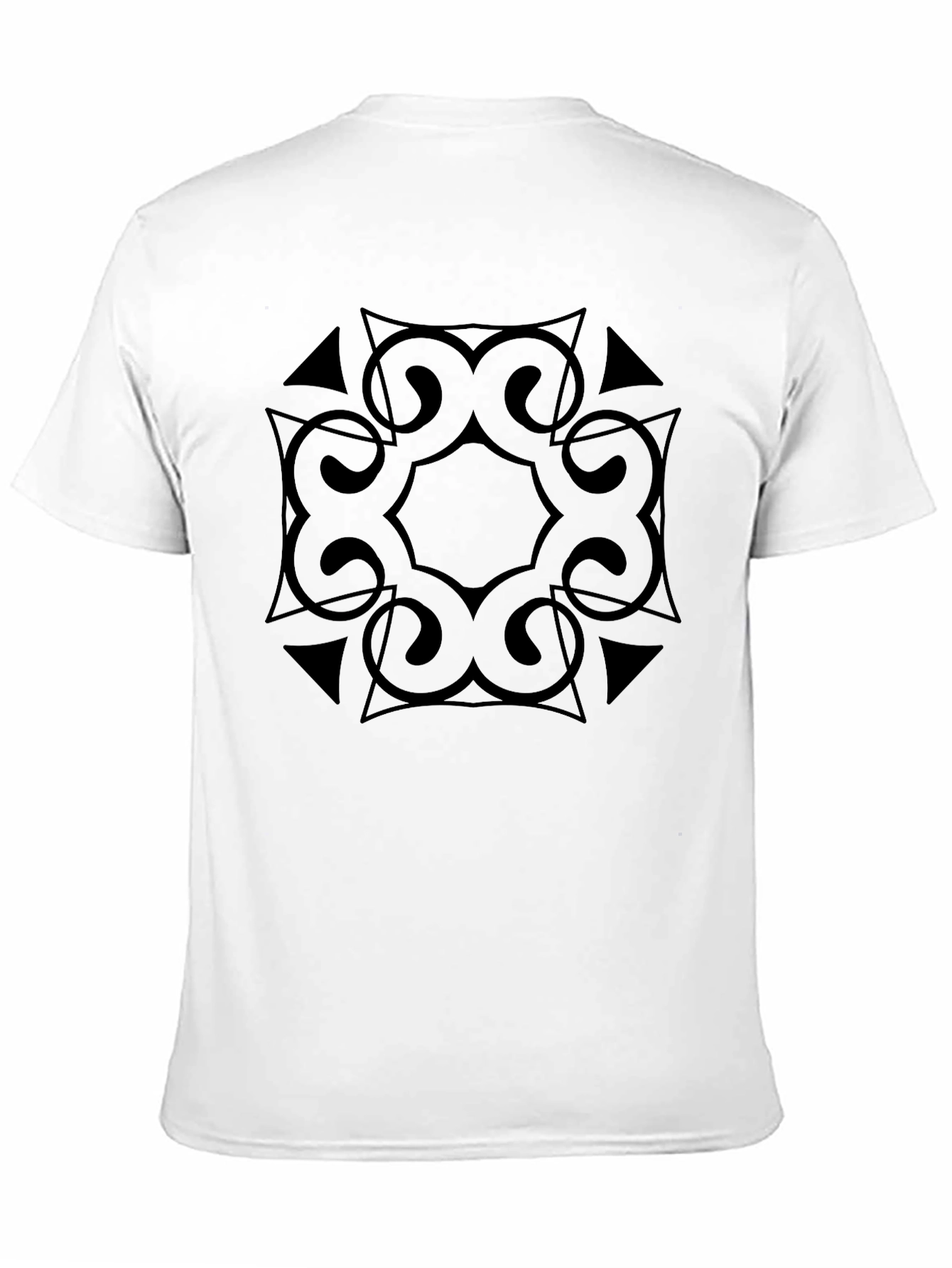 Geometric Black Graphic Tee - Stylish & Modern