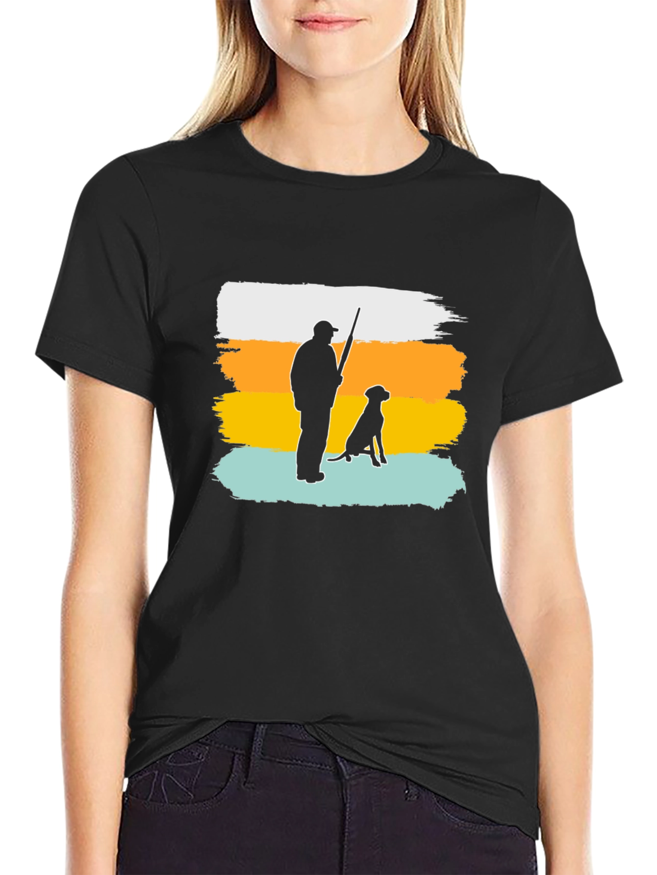 Hunter & Dog Graphic Tee - Outdoorsman Style
