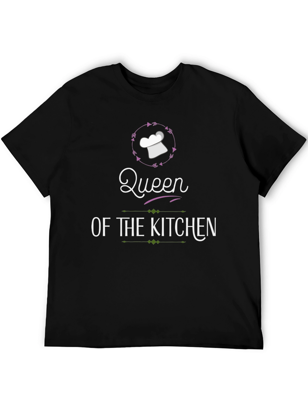 Queen of the Kitchen Graphic T-Shirt - Black
