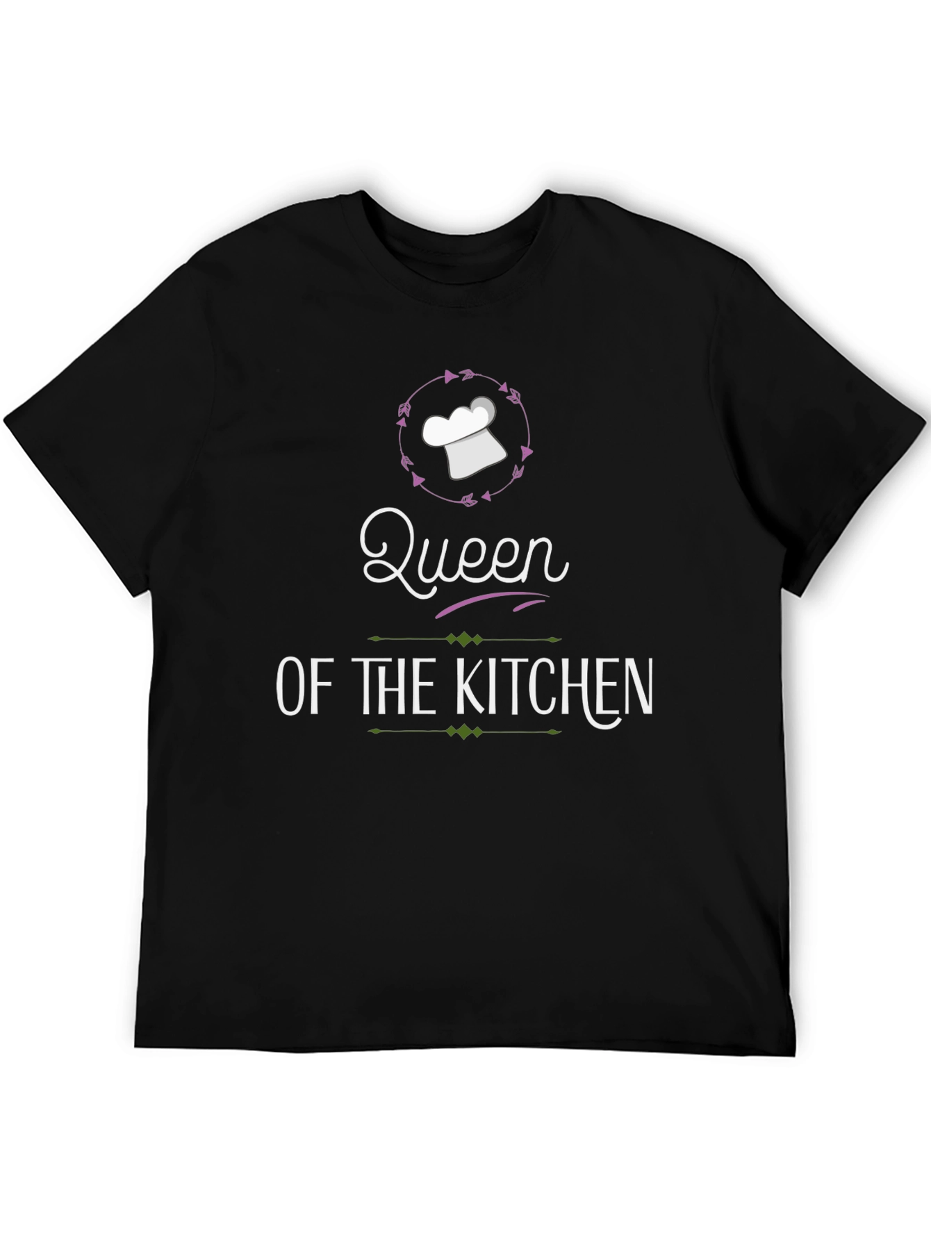 Queen of the Kitchen Graphic T-Shirt - Black