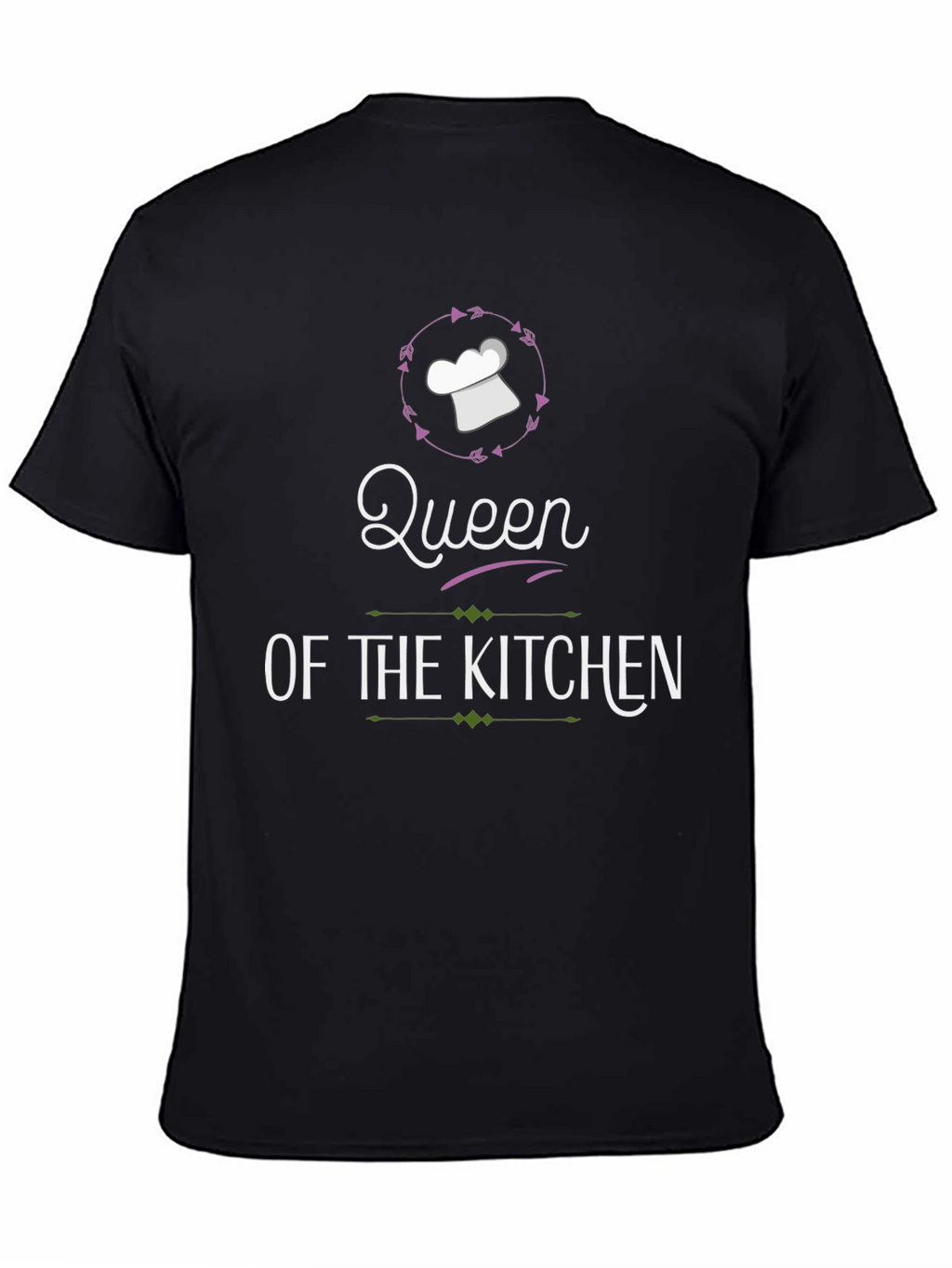 Queen of the Kitchen Graphic T-Shirt - Black