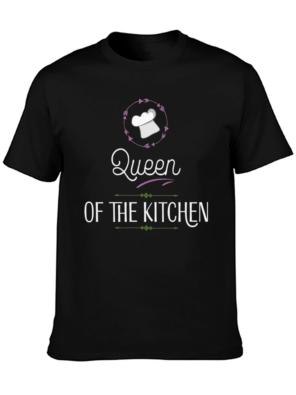 Queen of the Kitchen Graphic T-Shirt - Black