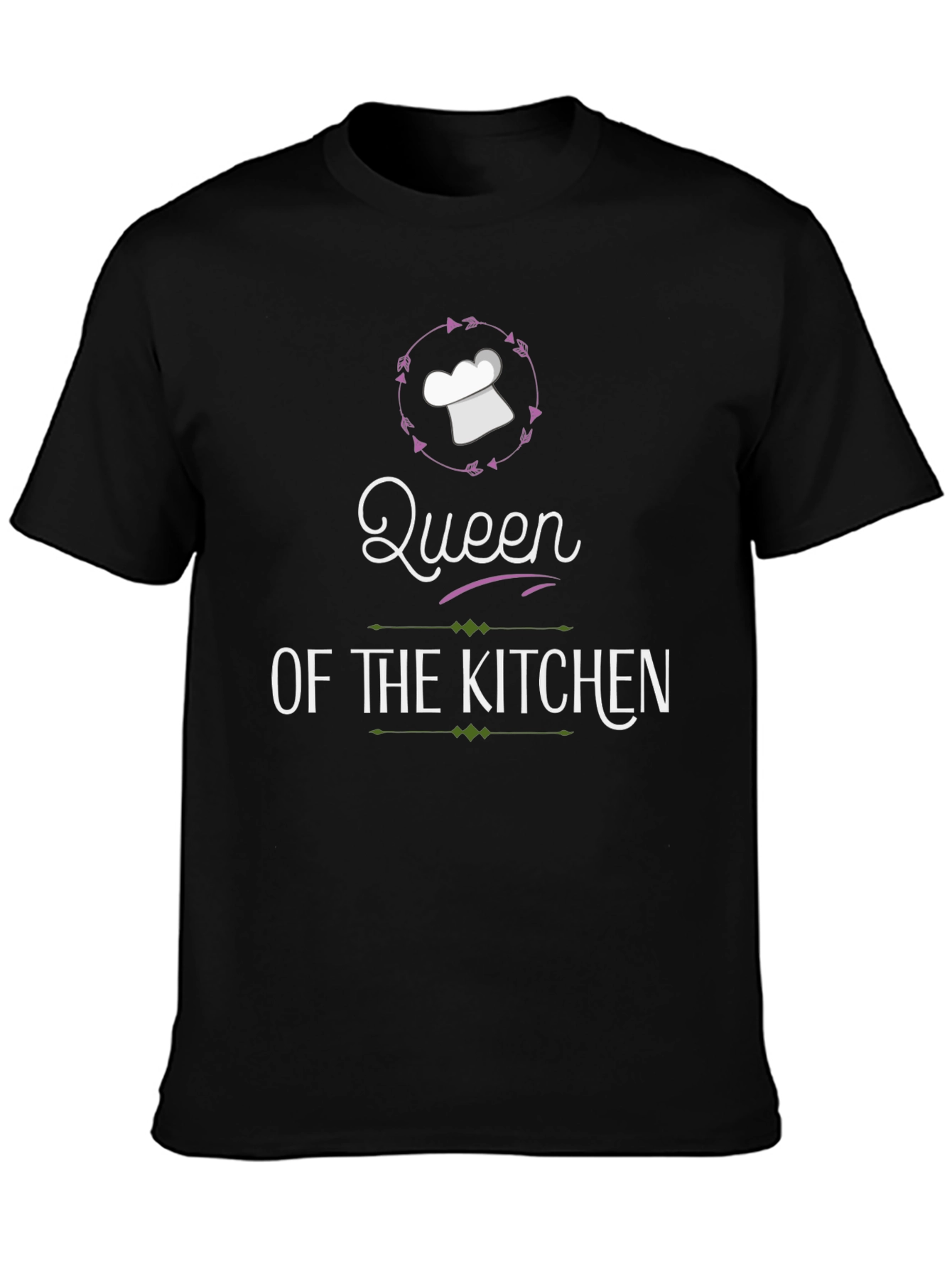 Queen of the Kitchen Graphic T-Shirt - Black
