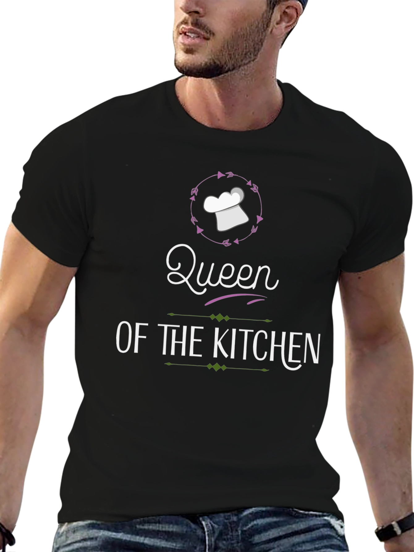 Queen of the Kitchen Graphic T-Shirt - Black