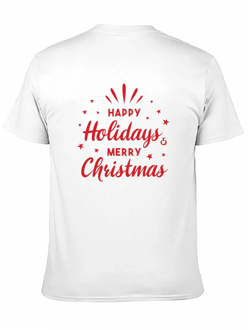 Festive Happy Holidays & Merry Christmas Graphic Tee