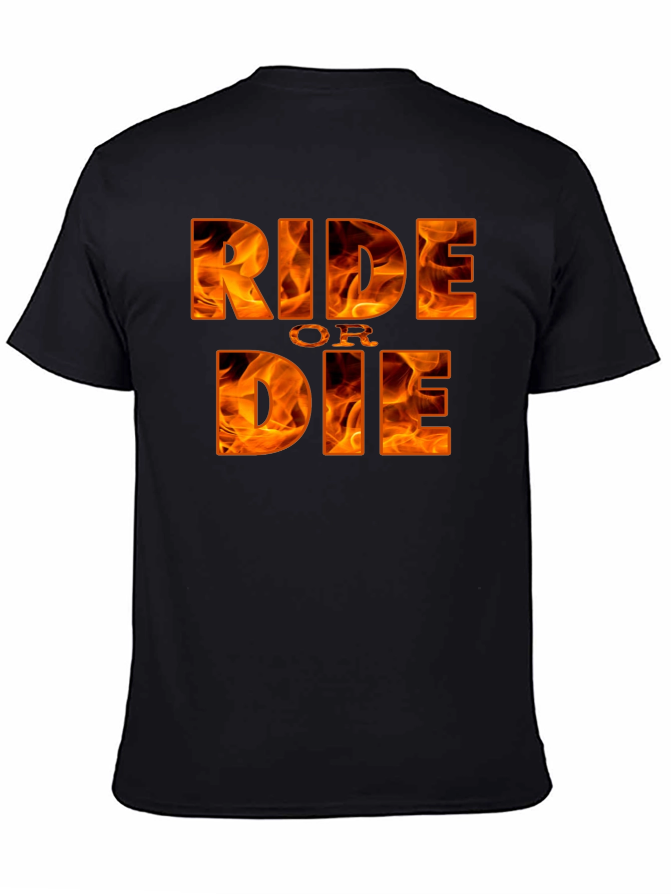 Ride or Die Graphic Tee - Flaming Design