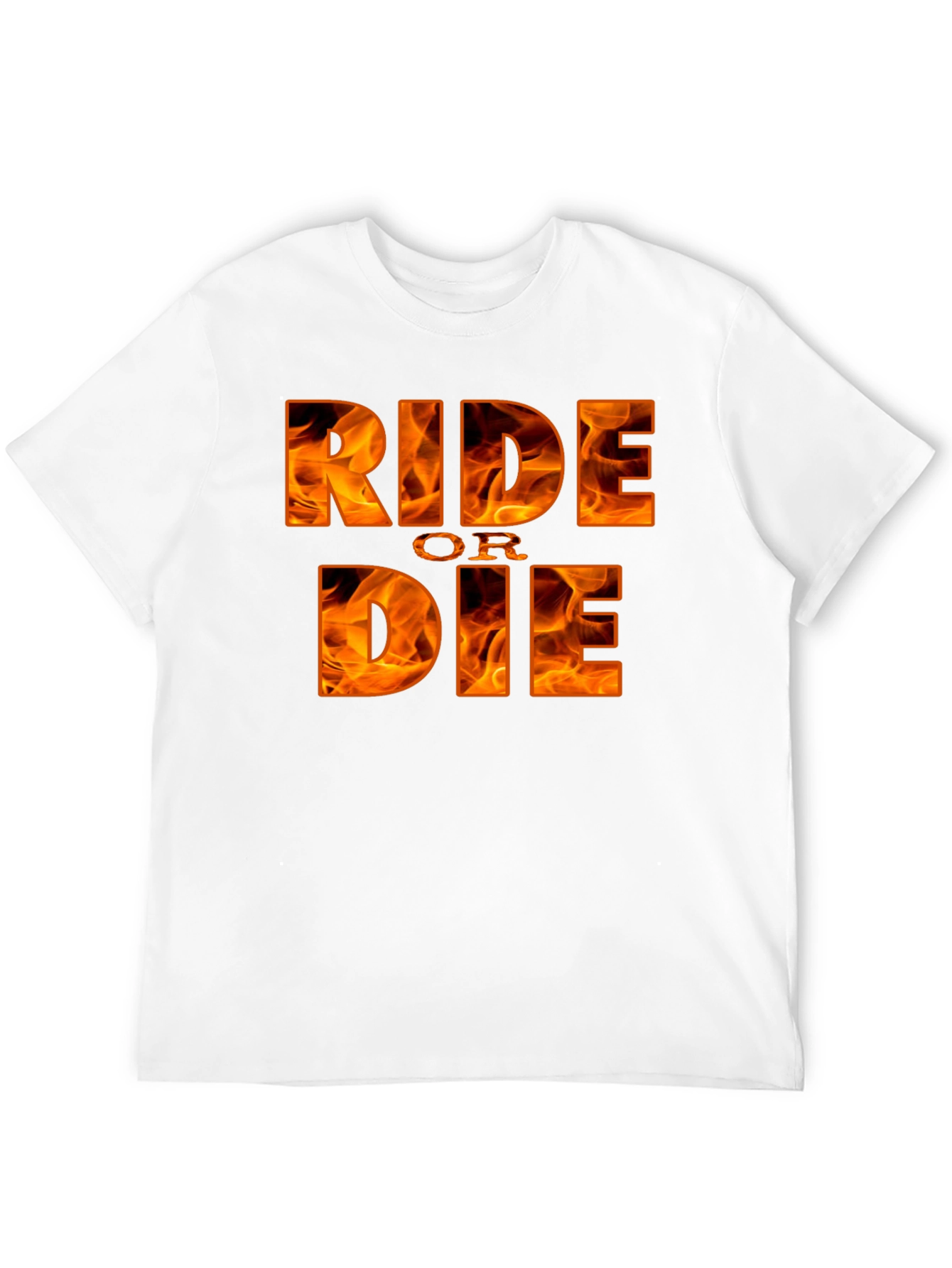 Ride or Die Graphic Tee - Flaming Design