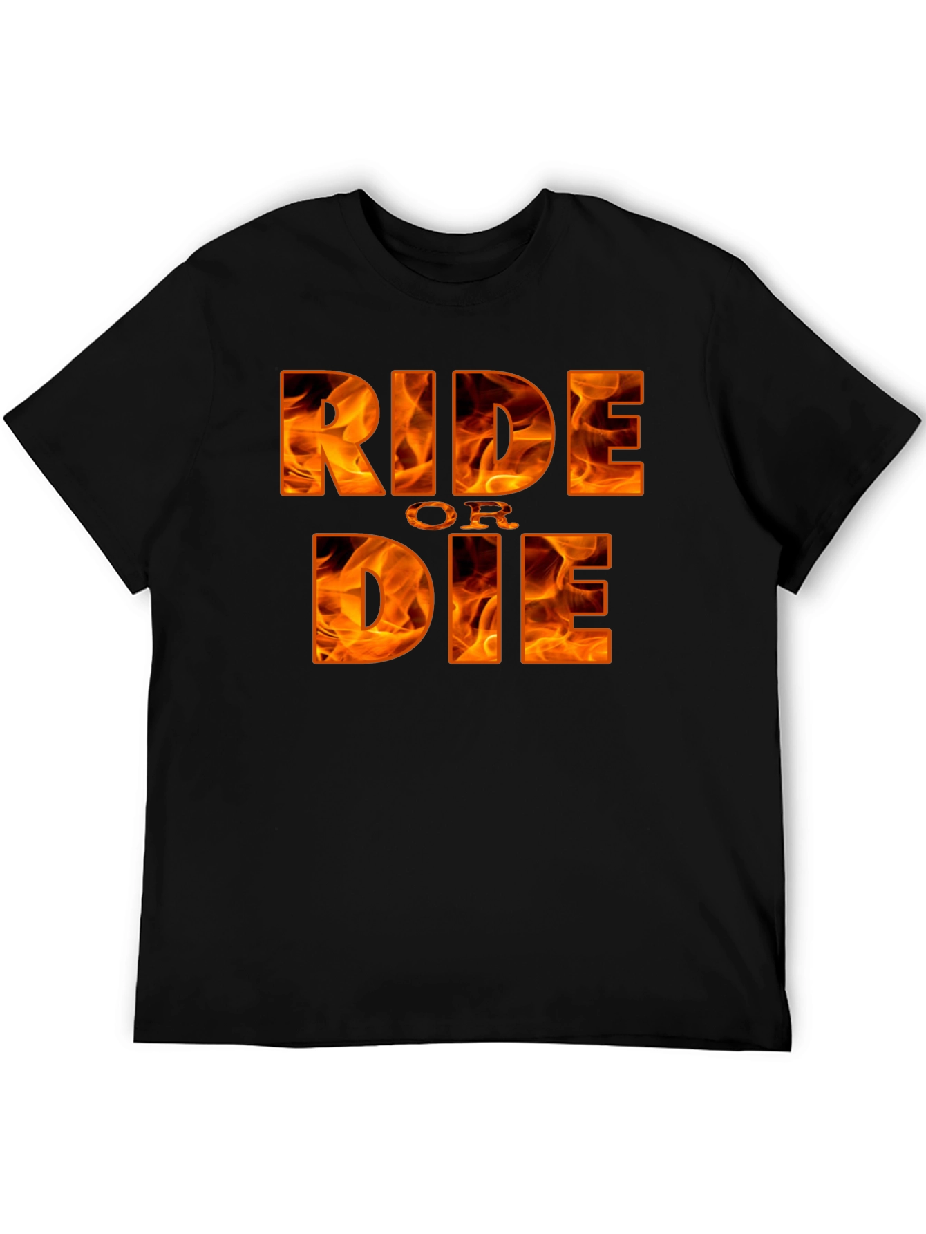 Ride or Die Graphic Tee - Flaming Design