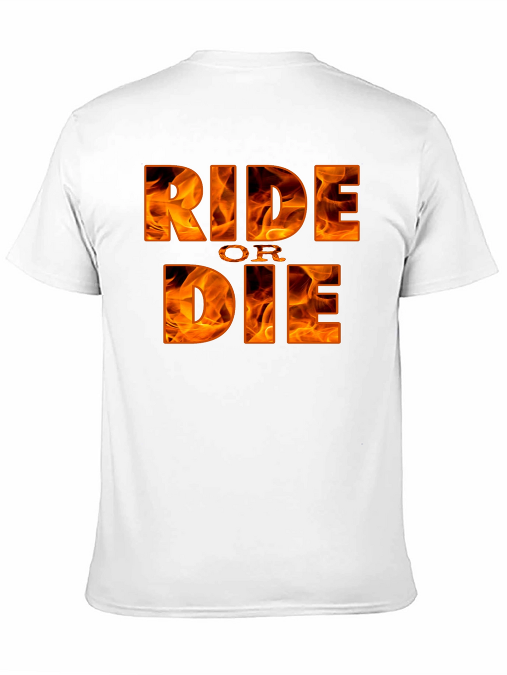 Ride or Die Graphic Tee - Flaming Design